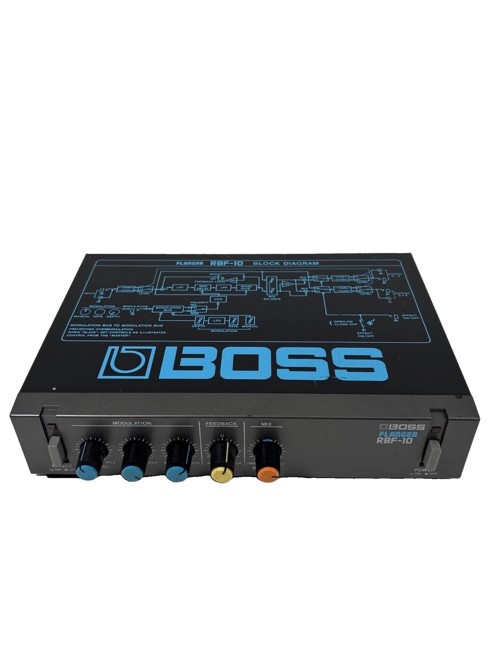 BOSS RBF-10 Flanger Micro Rack Guitar Effects Unit Untested